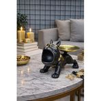 Lüks Bulldog Figürü Luxury Ofis Masaüstü Dekoratif Biblo Tasarım Ofis Masa Aksesuar Büyük Boy M7