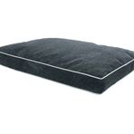 Lüks Dayanıklı Şönil Kumaş Visco Dolgulu Çift Taraflı Ve Fermuarlı Yıkanabilir Köpek Yatağı-XL(70x100x10cm)(FşönilAntrasit)