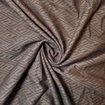 Lüks Döşemelik Kumaş - Şönil Kadife, İpek Efektli, Goblen Dokuma | 58" (150 cm) Genişlik | Perdeler, Minderler, Kanepeler | Metre Başına Satılır (Koyu Kahverengi Çapraz Kapak)