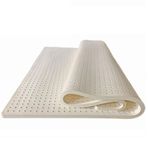 Lüks Konfor Doğal Lateks Yatak Üstü Yatıştırıcı Basınç Noktası Rahatlatıcı Omuzlar Kalça Sırt Dizleri için Destek 1 inç Kalın King Boy 200x220 cm (79x86 inç)