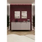 Lüks Konsol Tv Ünitesi %100 Mdf Salon Ve Yemek Odası Ünitesi Knsl01 Kül Gri