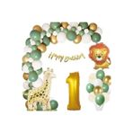 Lüks Küf Yeşilli Doğum Günü Balon Set, 7