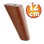 Lüks Mobilya Kanepe Sehpa TV Ünitesi Koltuk Ayağı 12 cm Kahverengi Oval Baza Ayak