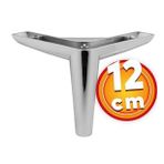 Lüks Mobilya Kanepe Sehpa TV Ünitesi Koltuk Ayağı 12 cm Parlak Krom Baza Ayak