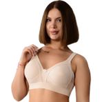 Lüks Pamuklu Penye Geniş Lastikli Telsiz Toparlayıcı ( Balensiz Minimizer ) Sütyen EBRT1010 - 90B - Ten