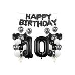 Lüks Siyah Doğum Günü Parti Balon Set