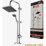 Lüks Tepe Duş Seti Modern Tasarım, Yüksek Basınçlı Yağmurlama Duş Keyfi Krom