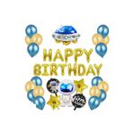 Lüks Uzay Temali Konseptli Happy Birthday Lüks Doğum Günü Parti Seti