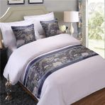 Lüks Yatak Runner Eşarp King Size BedGold Yatak Dekoratif Kapak ThrowHome Yatak Odası KorumaTek Çift Kişilik King Size Seçenekleri