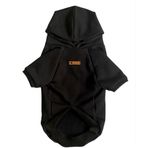 Luli Pet Basic Siyah Kapüşonlu Köpek Sweatshirt