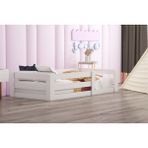 Lullaby Luna Mdf Beyaz Montessori Çocuk Karyolası - 90 x 190 cm