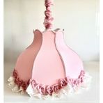 Lulu Avizem Bebek Çocuk Genç Odası Büyük Boy Sarkıt Avize - Pembe