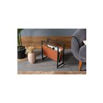 LuLu Home Lucy Deri Dergilik Koltuk Yanı Gazetelik Dergilik Kitaplık