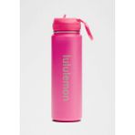 Lululemon Back To Life Sport Termos 24 Oz / 710 ml Paslanmaz Çelik Vakum Yalıtımlı Su Termosu - Koyu Pembe