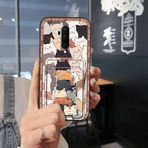 Lulumi-Phone Case For One Plus 7T Pro/1+7T Pro, Card slot mobile case phone pouch phone protector cell phone case Anti-dust mobile phone case Cute Graffiti Anti-knock phone case
