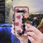Lulumi-Phone Case For Samsung Galaxy S10 Plus/S10+/SM-G975N, Skin-friendly feel mobile phone case Bear bracelet cell phone sleeve mobile case cute cell phone cover Anti-knock