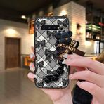 Lulumi-Phone Case For Samsung Galaxy S10 Plus/S10+/SM-G975N, soft case phone pouch Back Cover mobile case phone protector Skin-friendly feel silicone Black pearl pendant cute