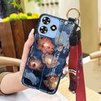 Lulumi-telefon kılıfı ZTE Blade A73 4G/V50 akıllı, su geçirmez halka Kickstand moda yumuşak kılıf koruyucu bilek kayışı anne için darbeye dayanıklı kir dayanıklı silikon Anti-vurmak yaşlı bayan