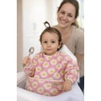 Lulunun Renkleri Uzun kollu bebek mama önlüğü 6-24 ay / su geçirmez / leke tutmaz - Açık Pembe - 0 - 2 Yaş