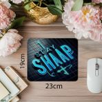 Luluyen Beton Duvar Üzeri Pembe Turuncu Neon Mouse Pad - 19X23 cm 2 mm Dikdörtgen Ithal Baskılı Mouse Pad - Özel Baskı - Renkli