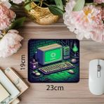 Luluyen Büyük Tuşlu Klavye & Mouse Tasarımı - 19X23 cm 2 mm Dikdörtgen Ithal Baskılı Mouse Pad - Özel Baskı - Renkli