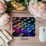 Luluyen Çalışkanlık Mesajlı Renkli Klavye Tasarımı - 19X23 cm 2 mm Dikdörtgen Ithal Baskılı Mouse Pad - Özel Baskı
