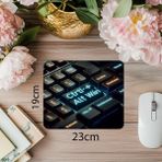 Luluyen Ctrl Alt Win Neon Klavye Üzeri Mousepad - 19X23 cm 2 mm Dikdörtgen Ithal Baskılı Mouse Pad - Özel Baskı - Renkli