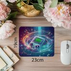Luluyen El Konsolu ve Işık Izleri Tasarımlı Mousepad - 19X23 cm 2 mm Dikdörtgen Ithal Baskılı Mouse Pad - Özel Baskı - Renkli