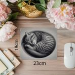 Luluyen Kalemle Çizilmiş Dinlenme Hali Mouse Pad - 19X23 cm 2 mm Dikdörtgen Ithal Baskılı Mouse Pad - Özel Baskı - Renkli