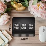 Luluyen Minimalist Cesaret Mouse Pad – Neon Işık - 19X23 cm 2 mm Dikdörtgen Ithal Baskılı Mouse Pad - Özel Baskı - Renkli