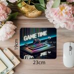 Luluyen Neon Işıklarla Oyun Zamanı Mouse Pad - 19X23 cm 2 mm Dikdörtgen Ithal Baskılı Mouse Pad - Özel Baskı - Renkli