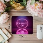 Luluyen Pembe Mor Neon Glow Efektli Mousepad - 19X23 cm 2 mm Dikdörtgen Ithal Baskılı Mouse Pad - Özel Baskı - Renkli