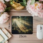 Luluyen Sabah Işığında Huzur Dolu Bambu Mousepad - 19X23 cm 2 mm Dikdörtgen Ithal Baskılı Mouse Pad - Özel Baskı - Renkli