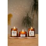 Luma Candle Lvsqvr Ikizler Burcu Ritüel Koku 3 Lü Mum U HARFI-555 Değişim ve Dönüşüm - Krem - Beyaz - 4 Adet