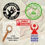 Luma Candle Nrzsnt Başak Burcu Ritüel Koku 3 Lü Mum V HARFI-666 Içsel Denge ve Ki Değerini Bulma - Krem - Gri - 4 Adet