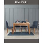 Luma Home Gordes Midi Atlantik-Lacivert Yemek Masası Takımı