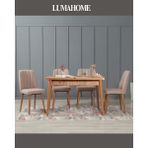 Luma Home Gordes Midi Atlantik-Taş Yemek Masası Takımı