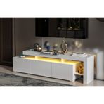 Luma Led Işıklı Tv Ünitesi Konsol, Beyaz, 192 Cm