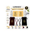 LUMAKS 6 Parça Premium Gözlük Bakım Seti | 2x 50 ml Temizleme Spreyi + 2 Mikrofiber Bez + Siyah & Bordo Gözlük İpi + Kadife Gözlük Kesesi