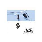 LUMAKS Silikon Gözlük Burun Pedi Kaymaz, Terleme Önleyici, Yumuşak ve Rahat Burunluk Siyah 1 Çift