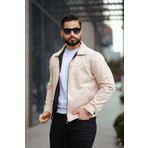 LUMAST Erkek Yeni Sezon Premium Relax Fit Nubuk/Süet Yakalı Ceket