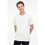 Lumberjack 11C-ELG22001 ML CRIS 4FX Beyaz Kısa Kollu Erkek T-Shirt