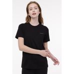 Lumberjack 11CT122 C Neck Siyah Kadın T-shirt