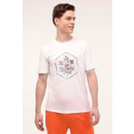 Lumberjack 11ID343 4FX ML Owen Beyaz Erkek T-shirt