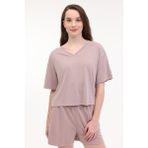 Lumberjack 11MS451 WL PAOLA 5FX Vizon Kısa Kollu Kadın T-Shirt