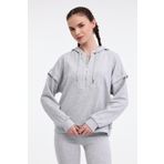 Lumberjack 16MS438 WL DOINA 5FX Gri Kadın Hoodie