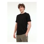 lumberjack A10193942008010-MB CT110 PM C NK T- Siyah Bisiklet Yaka Regular Fit Düz Erkek T-Shirt
