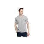 Lumberjack Basic M-CT106 V Neck Erkek Gri Yuvarlak Yaka Tişört, S, 101497401