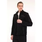 Lumberjack Chad 7Sn163 4Pr Siyah Fermuarlı Casual Polar Mont Spor Ceket