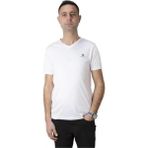 Lumberjack CT104 PES V T-SH 5F V Yaka Kırık Beyaz Erkek Kısa Kol T-shirt 101939404 - 2XL - Ekru